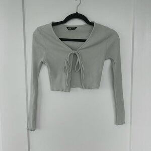 Ribbed Tie Top